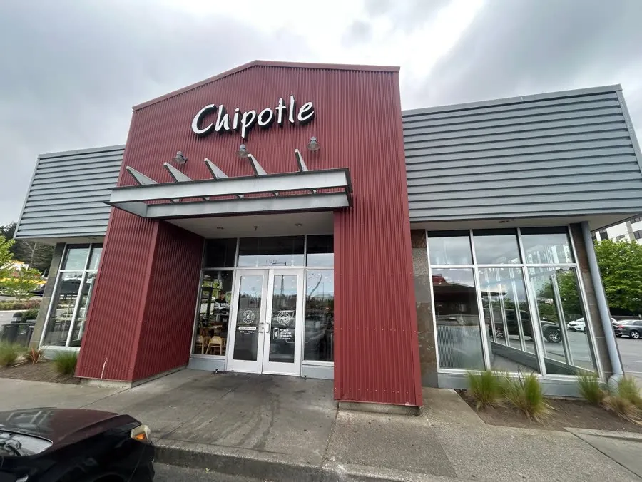 Chipotle storefront with professionally cleaned windows